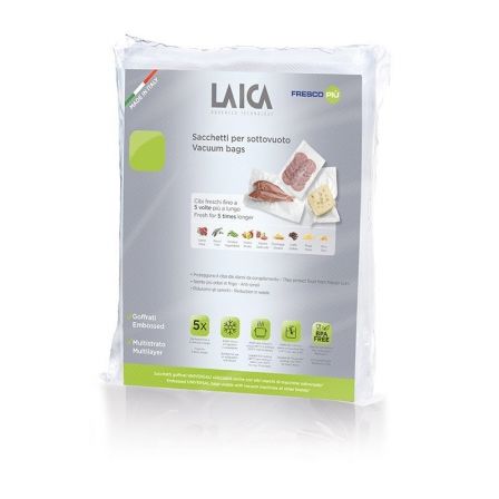 Bolsa para envasar al vacío Laica VT3501/ 20 x 28cm/ 100 bolsas - Frikibase
