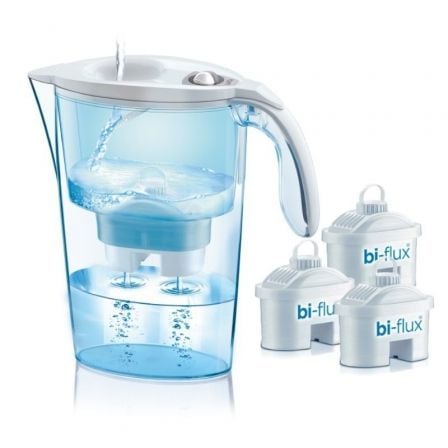 Pack Jarra Filtrante Laica Stream Line/ 2.3L/ Blanca/ Jarra + 3 Filtros BI-FLUX - Frikibase