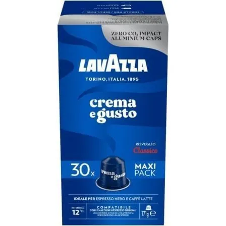Cápsula Lavazza Crema e Gusto Clásico para cafeteras Nespresso/ Caja de 30 - Frikibase