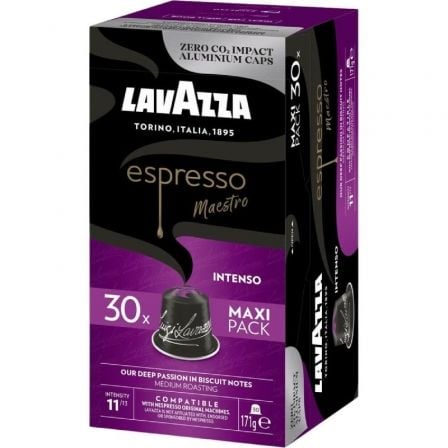 Cápsula Lavazza Espresso Maestro Intenso para cafeteras Nespresso/ Caja de 30 - Frikibase