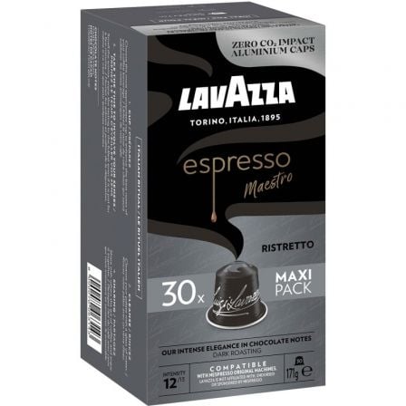 Cápsula Lavazza Espresso Maestro Ristretto para cafeteras Nespresso/ Caja de 30 - Frikibase