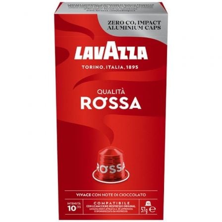 Cápsula Lavazza Qualitá Rossa para cafeteras Nespresso/ Caja de 10 - Frikibase