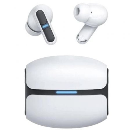 Auriculares Bluetooth Leotec TWS Gaming Nebula Fit con estuche de carga/ Autonomía 7.5h/ Blancos - Frikibase