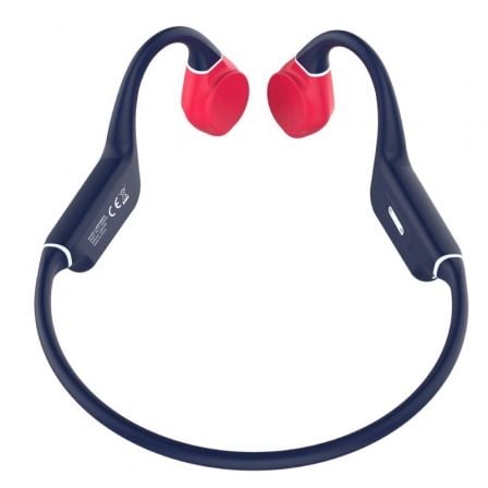 Auriculares Inalámbricos Deportivos de Conducción Ósea Leotec Osea Kuri/ con Micrófono/ Bluetooth/ Azules y Rojos - Frikibase