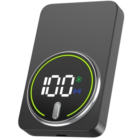 Powerbank 10000mAh Leotec LEPOWW20W10K/ 20W/ Wireless/ Negra/ Incluye Cable USB Tipo-C - Frikibase