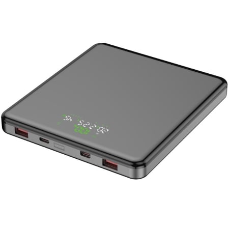 Powerbank 20000mAh Leotec LEPOW100W20G/ 100W/ Gris/ Incluye Cable USB Tipo-C - Frikibase