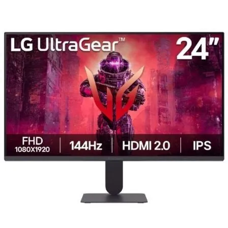 Monitor Gaming LG UltraGear 24G411A-B 23.7"/ Full HD/ 1ms/ 144Hz/ IPS/ Negro - Frikibase