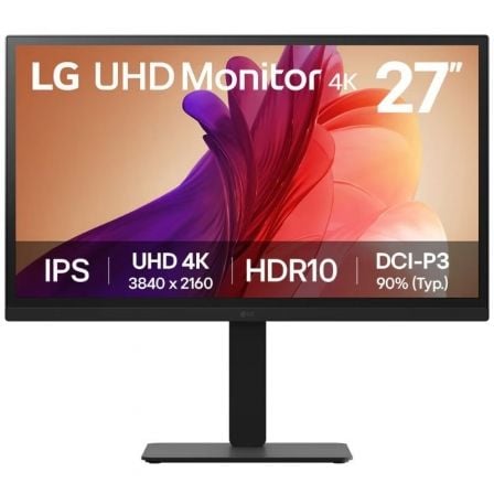 Monitor Profesional LG UltraFine 27BA45U-B 27"/ 4K/ Regulable en altura/ Negro - Frikibase