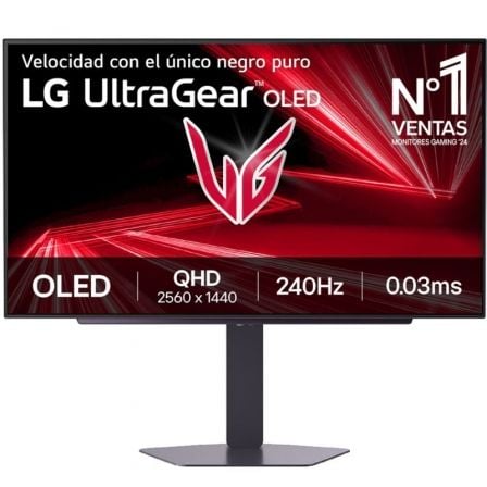 Monitor Gaming LG UltraGear 27GX704A-B 27"/ QHD/ 0.03ms/ 240Hz/ OLED/ Regulable en altura/ Negro - Frikibase