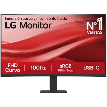 Monitor Curvo LG 27U421A-B 27"/ Full HD/ Negro - Frikibase