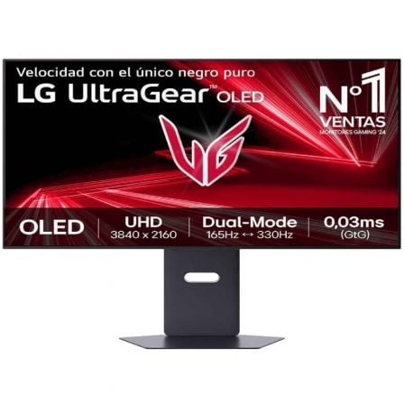 Monitor Gaming Ultrapanorámico LG UltraGear 32GX850A-B 32"/ 4K/ 0.03ms/ 330Hz/ OLED/ Regulable en Altura/ Negro - Frikibase
