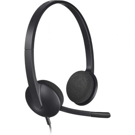 Auriculares Logitech H340/ con Micrófono/ USB/ Negros - Frikibase