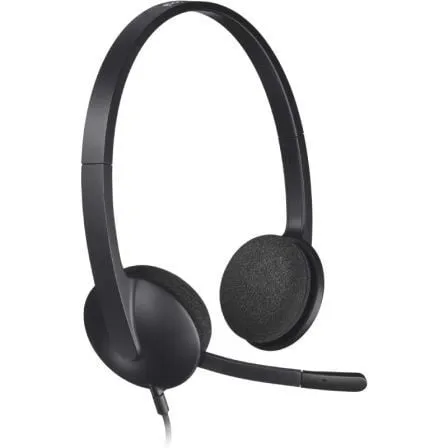 Auriculares Logitech H340/ con Micrófono/ USB/ Negros - Frikibase