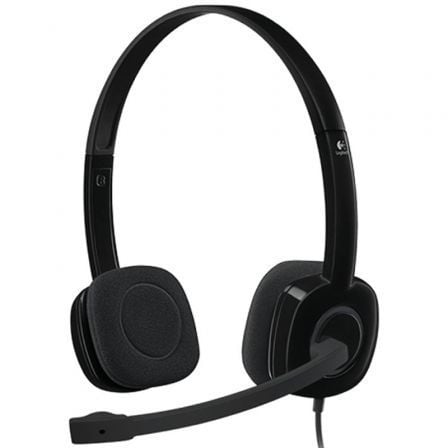 Auriculares Logitech H151/ con Micrófono/ Jack 3.5/ Negros - Frikibase