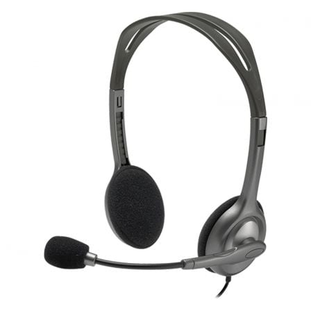 Auriculares Logitech H111/ con Micrófono/ Jack 3.5/ Negros - Frikibase