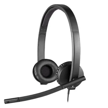 Auriculares Logitech H570E/ con Micrófono/ USB/ Negros - Frikibase
