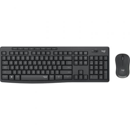 Teclado y Ratón Inalámbricos Logitech Silent Touch MK295/ Grafito - Frikibase