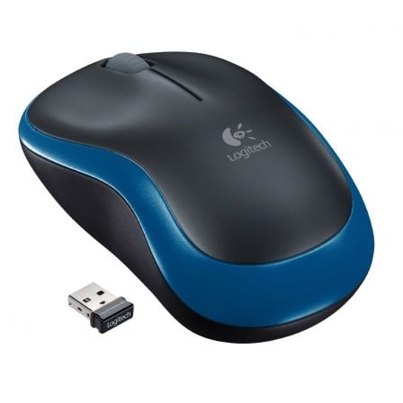 Ratón Inalámbrico Logitech M185/ Hasta 1000 DPI/ Azul - Frikibase