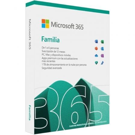 Microsoft 365 Familia/ 6 Usuario/ 1 Año/ 5 Dispositivos - Frikibase