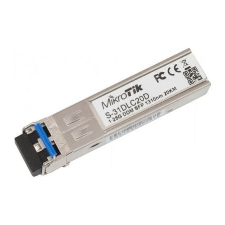 Modulo SFP Transceptor de Fibra Óptica Mikrotik S-31DLC20D - Frikibase