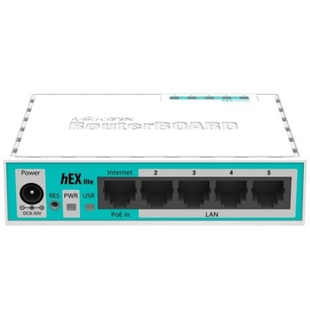 Router Mikrotik Hex Lite RB750R2 5 Puertos/ RJ45 10/100/ PoE - Frikibase