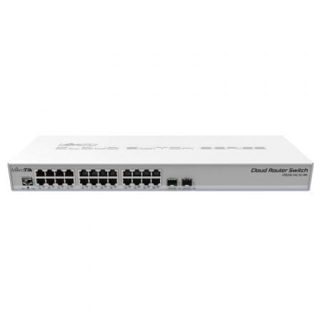 Switch Router Mikrotik CRS326-24G-2S+RM 26 Puertos/ RJ45 10/100/100/ SFP/ PoE - Frikibase
