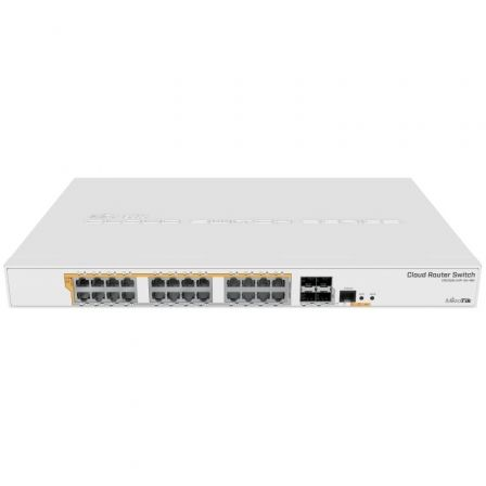 Switch Mikrotik CRS328-24P-4S+RM/ 28 Puertos/ RJ45 10/100/1000/ SFP/ PoE - Frikibase
