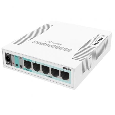 Switch Mikrotik CSS106-5G-1S 6 Puertos/ RJ45 10/100/1000/ SFP/ PoE - Frikibase