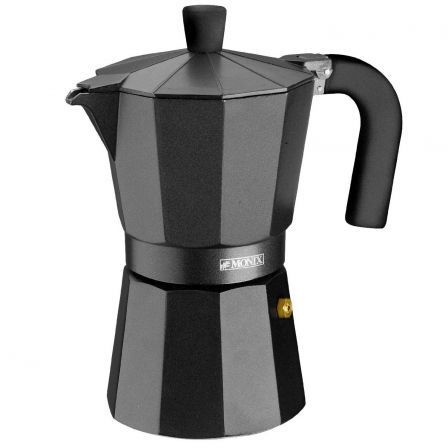Cafetera Italiana Monix Noir M640006/ 6 Tazas/ Negra - Frikibase
