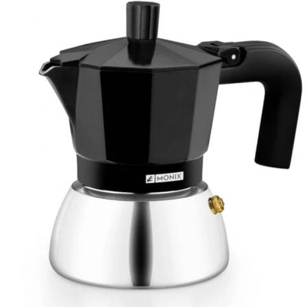Cafetera Italiana Monix Induction Inox M863009/ 9 Tazas/ Negra - Frikibase