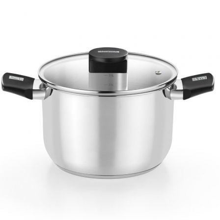 Olla Elite Inox Monix M240226/ Ø26cm/ 8L/ Acero Inoxidable/ Apta para Inducción - Frikibase