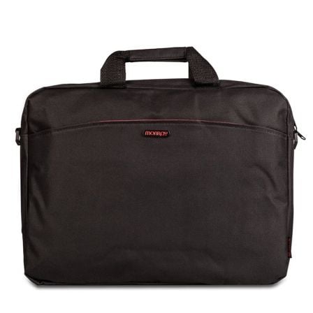 Maletín Monray Enterprise para Portátiles hasta 15.6"/ Negro/ Rojo - Frikibase