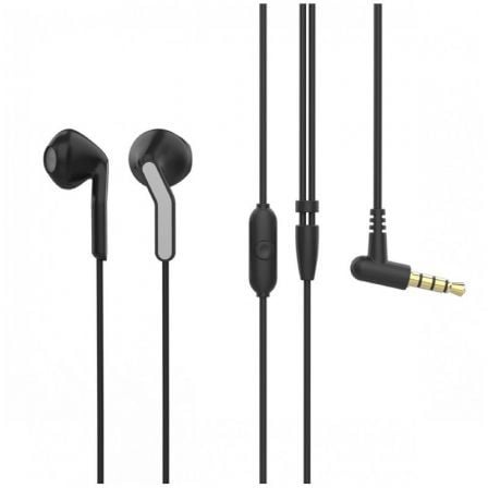 Auriculares Intrauditivos Muvit For Change MCHPH0001/ con Micrófono/ Jack 3.5/ Negros - Frikibase