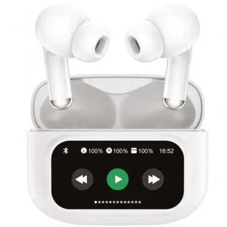 Auriculares Bluetooth Muvit For Change True Wireless Estéreo con estuche de carga/ Autonomía 6h/ Blancos - Frikibase