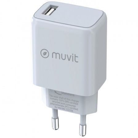 Cargador de Pared Muvit For Change MCACC0002/ 1xUSB/ 15W - Frikibase