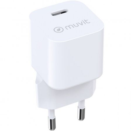 Cargador de Pared Muvit For Change MCACC0047/ 1xUSB Tipo-C/ 30W - Frikibase
