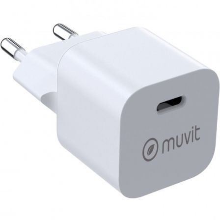 Cargador de Pared Muvit For Change MCACC0048/ 1xUSB Tipo-C/ 20W - Frikibase