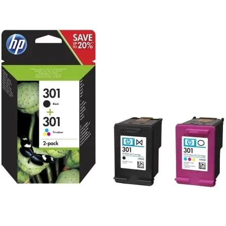 Cartucho de Tinta Original HP nº301 Multipack/ Negro/ Tricolor - Frikibase
