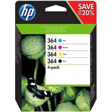 Cartucho de Tinta Original HP nº364 Multipack/ Negro/ Magenta/ Cian/ Amarillo - Frikibase