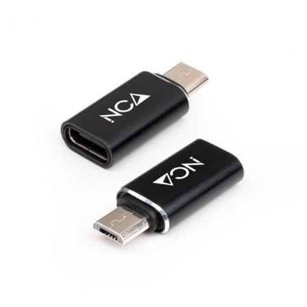 Adaptador Nanocable 10.02.0014/ MicroUSB Macho - USB Tipo-C Hembra - Frikibase