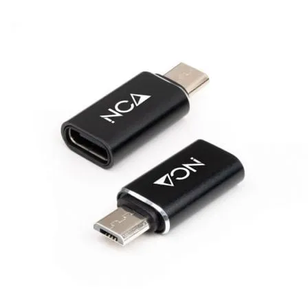 Adaptador Nanocable 10.02.0014/ MicroUSB Macho - USB Tipo-C Hembra - Frikibase