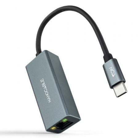 Adaptador Tipo-C - RJ45 Nanocable 10.03.0406/ 1000Mbps - Frikibase