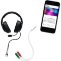 Cable Estéreo Nanocable 10.24.1201/ Jack 3.5 Macho - 2x Jack 3.5 Hembra/ 20cm/ Blanco – imagen 3