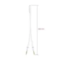 Cable Estéreo Nanocable 10.24.1203/ Jack 3.5 Hembra - 2x Jack 3.5 Macho/ 20cm/ Blanco – imagen 2