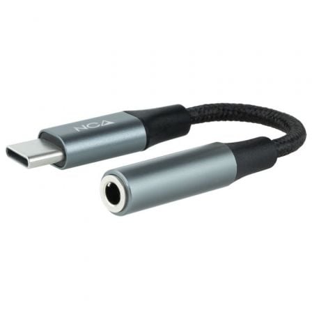 Conversor USB Tipo-C Nanocable 10.24.1204/ USB Tipo-C Macho - Jack 3.5 Hembra - Frikibase