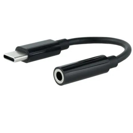 Conversor USB Tipo-C Nanocable 10.24.1205/ USB Tipo-C Macho - Jack 3.5 Hembra - Frikibase
