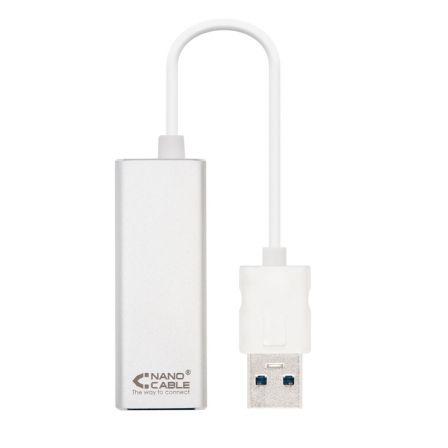 Adaptador USB 3.0 - RJ45 Nanocable 10.03.0401/ 1000Mbps - Frikibase