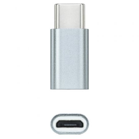 Adaptador Nanocable 10.02.0011/ USB Tipo-C Macho - MicroUSB Hembra - Frikibase