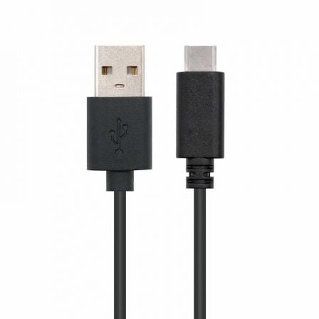 Cable USB 2.0 Nanocable 10.01.2102/ USB Tipo-C Macho - USB Macho/ 480Mbps/ 2m/ Negro - Frikibase