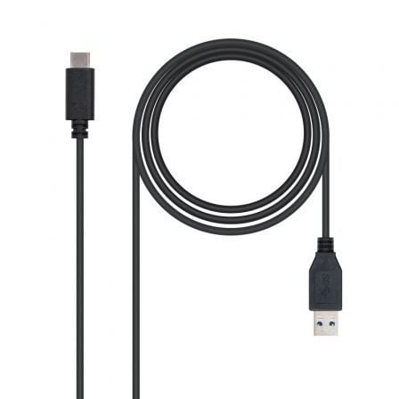 Cable USB 3.1 Nanocable 10.01.4001/ USB Tipo-C Macho - USB Macho/ 1m/ Negro - Frikibase